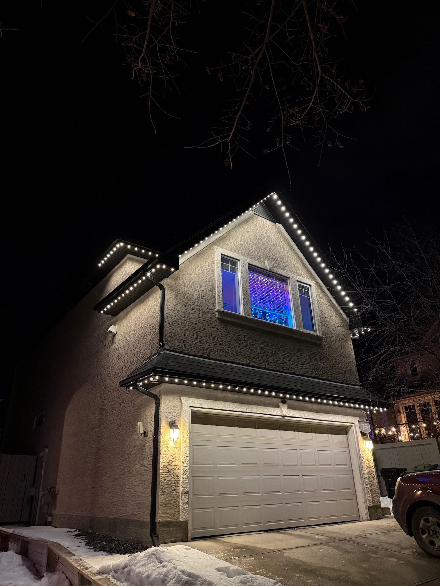 Permanent holiday lighting installation in Calgary – year-round LED by Lior Lighting